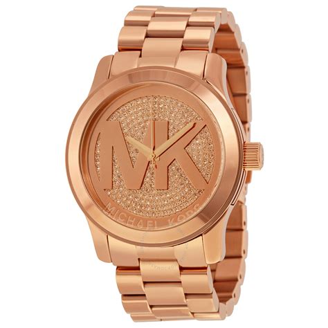 rose gold plated michael kors watch|rose gold mk smart watch.